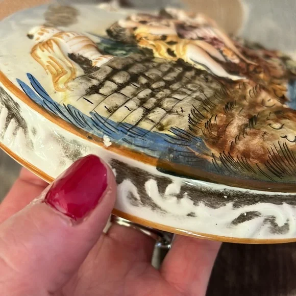 Vintage Capodimonte dish